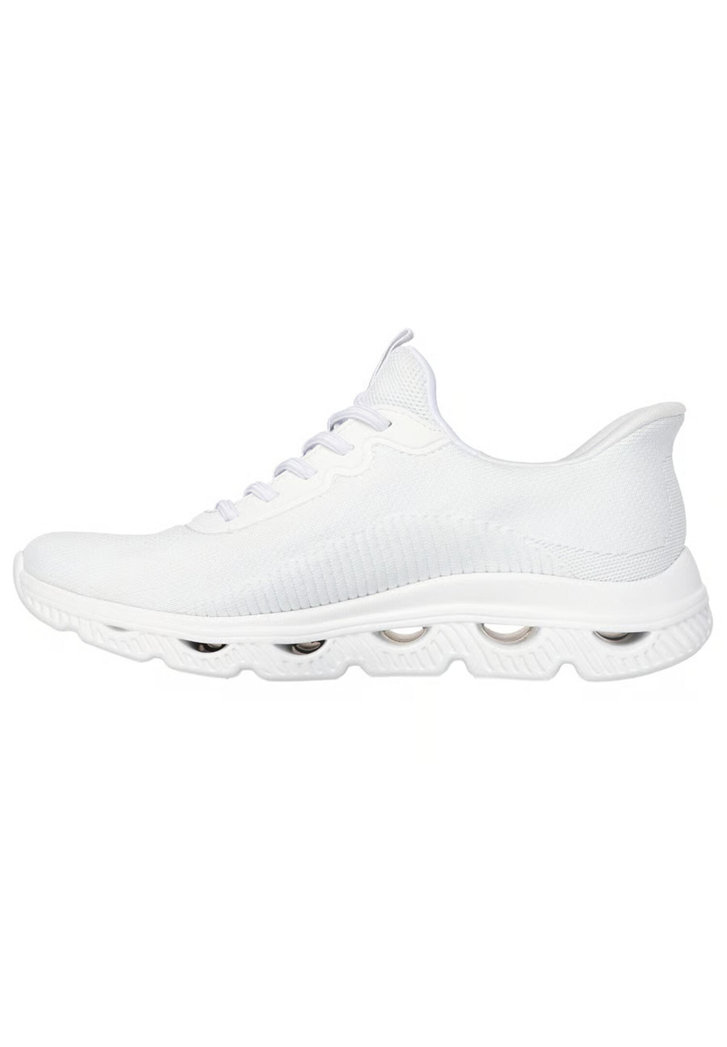 Skechers Damen Slip-ins BOBS Sport Arc Waves Sneaker  117629 W  Weiß 4/5