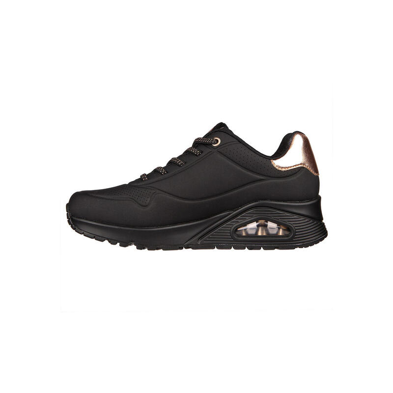 Baskets Femme Baskets Skechers UNO - SHIMMER AWAY Noir Noir Skechers