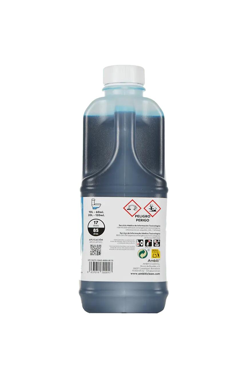 Ambiti Blue 2 L aditivo para inodoros químicos portátiles y cassette. 3/3