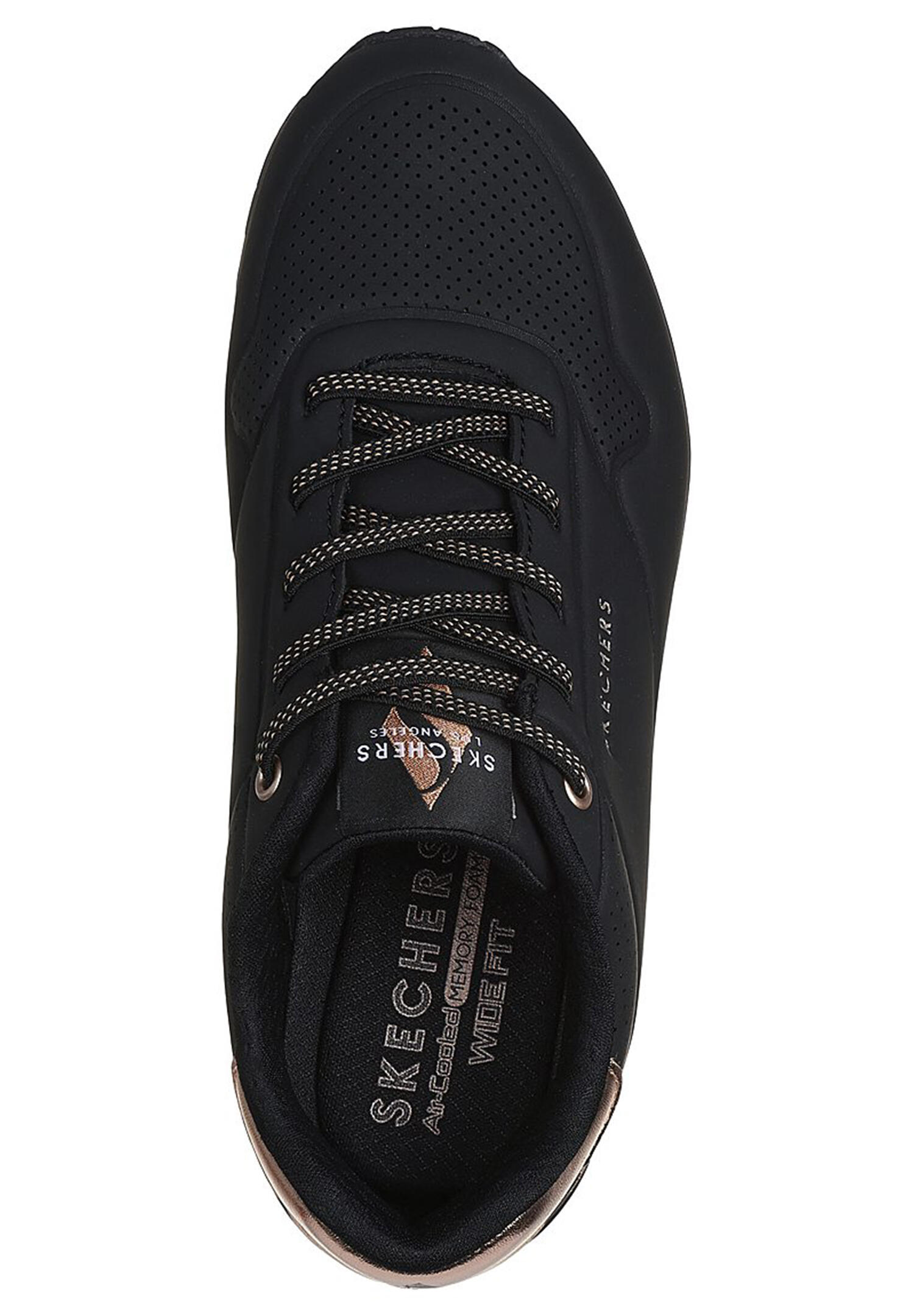 Baskets Femme Baskets Skechers UNO - SHIMMER AWAY Noir Noir Skechers 3/7