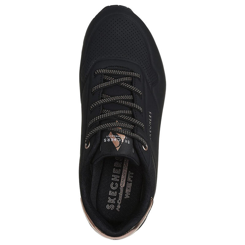 Baskets Femme Baskets Skechers UNO - SHIMMER AWAY Noir Noir Skechers