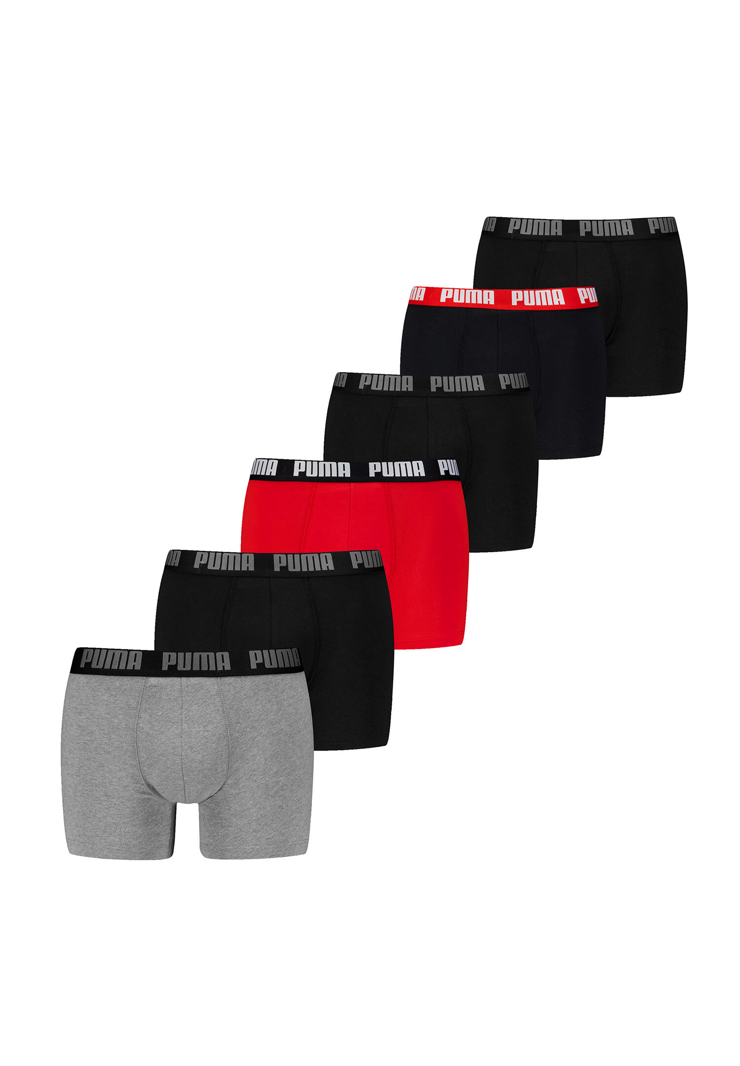 PUMA Basic EVERYDAY Herren Boxershorts Unterhose 6er-Pack 2/4
