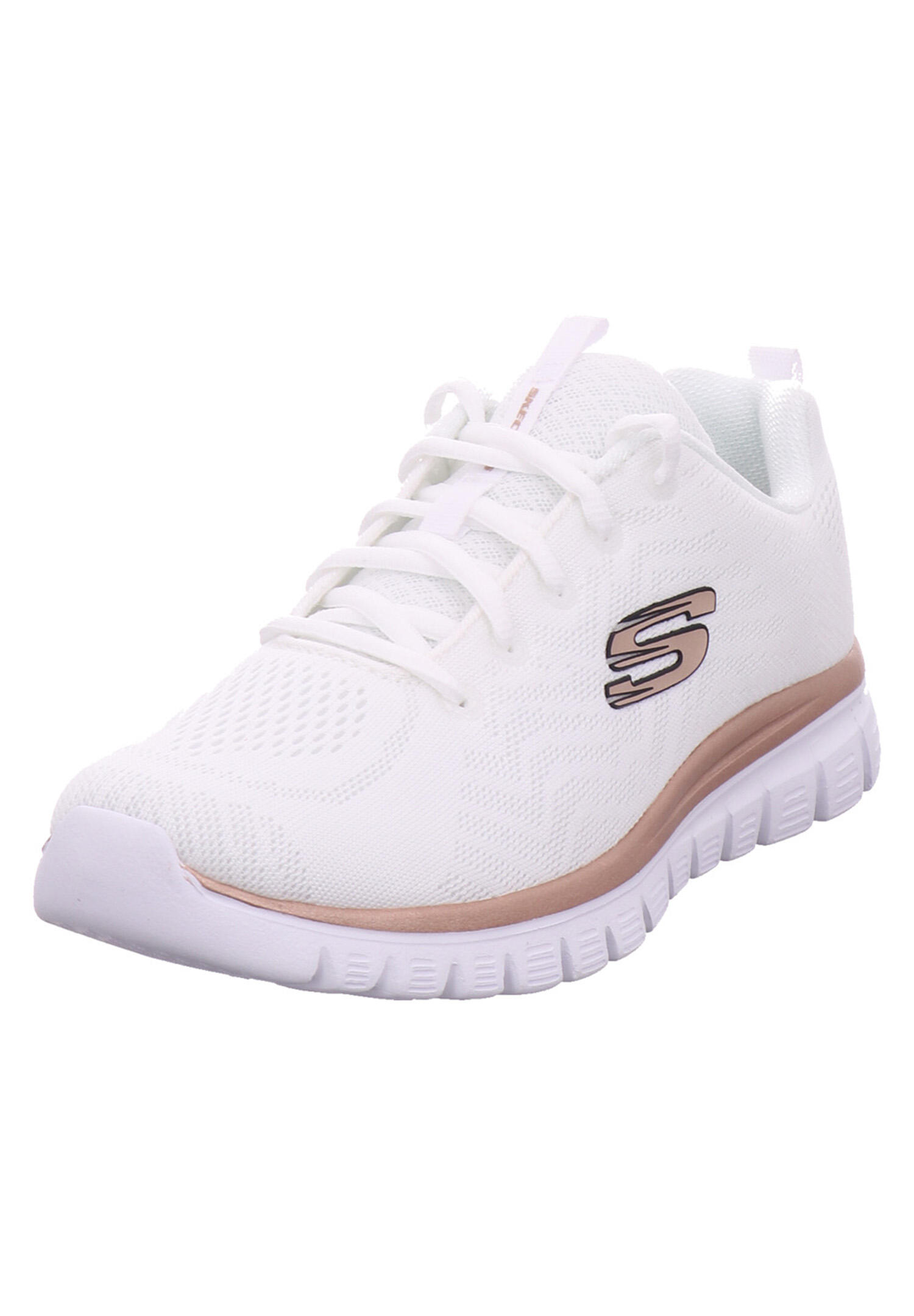 Pantofi sport femei Skechers Get Connected, Alb