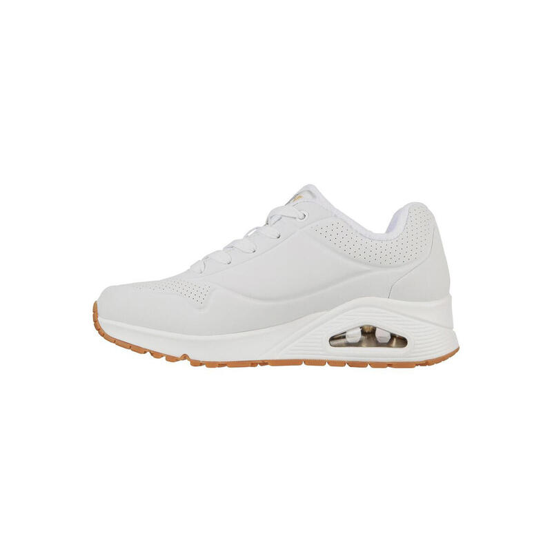 Pantofi Sport Skechers Model Uno-metallic Love Culoare Alb