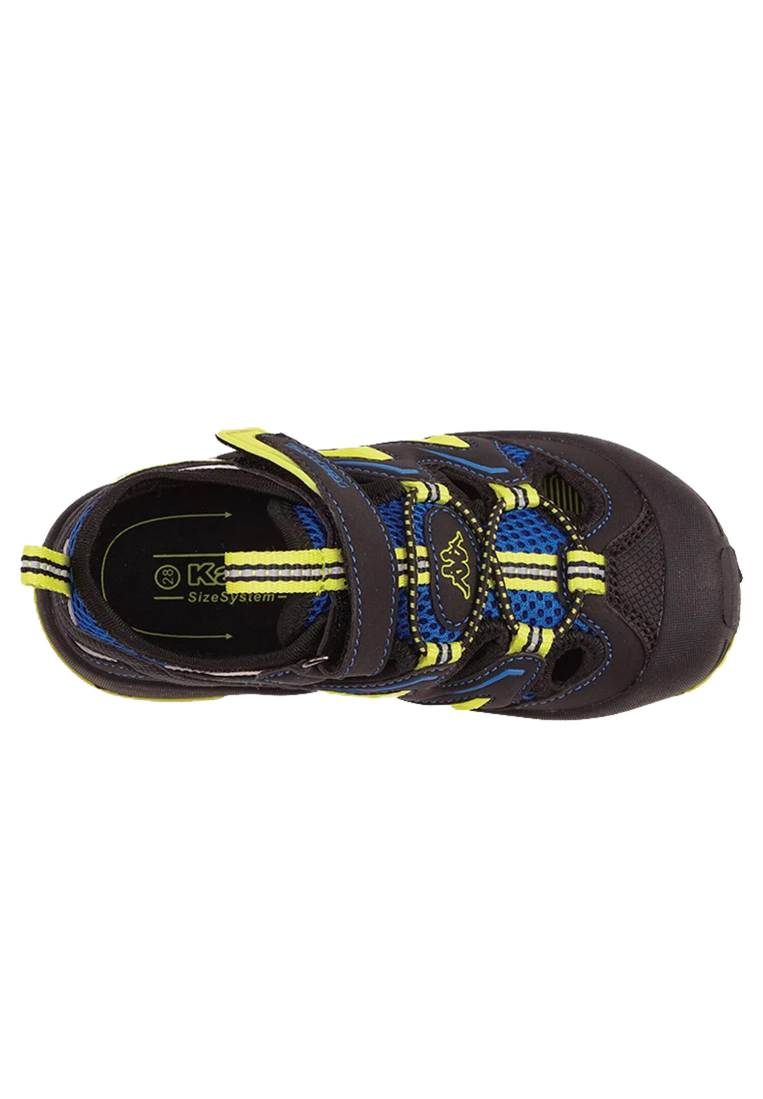 Kappa Kinder Sandale Sommerschuhe Schuhe 260682K 1133 Black/Lime 4/6