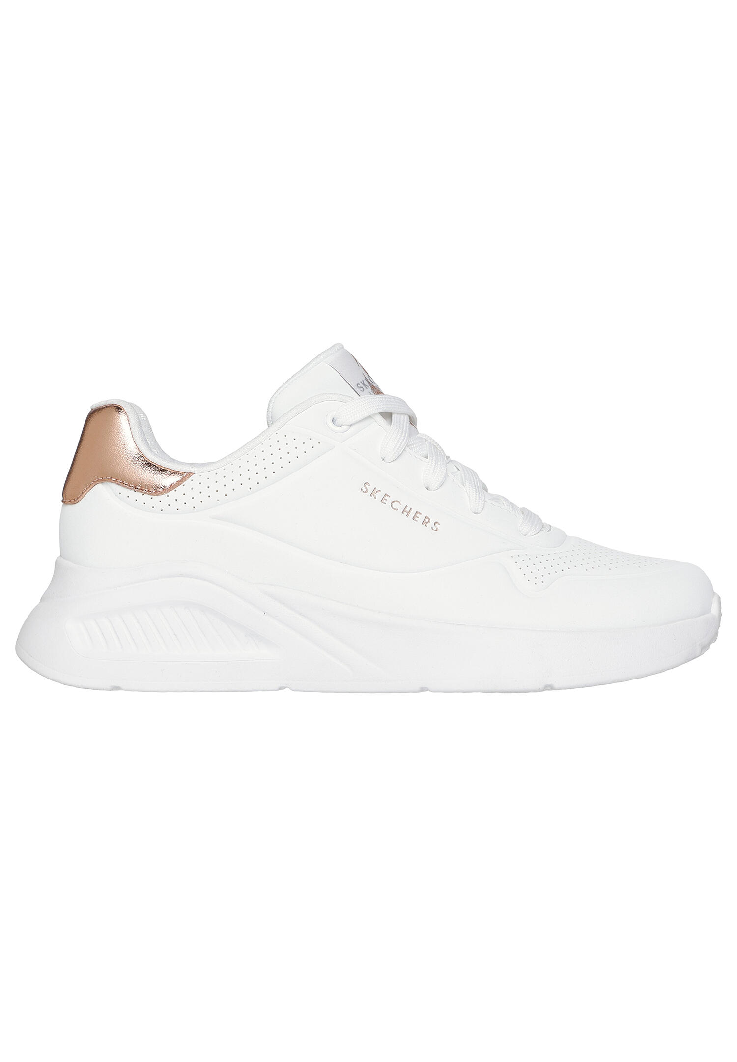 Sneakers da donna per lo sport Skechers Bianche. 3/6