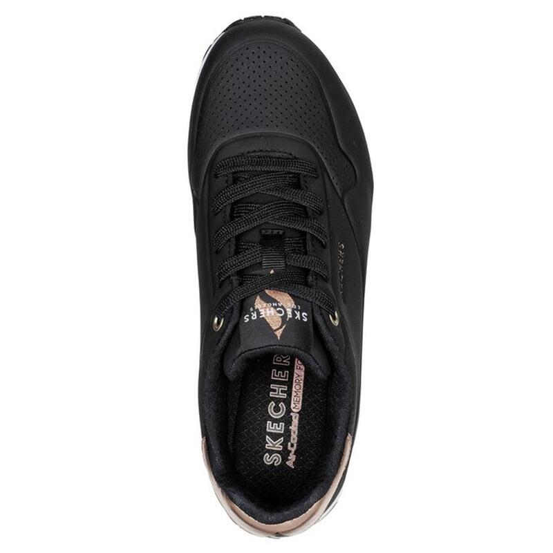 Baskets Femme Baskets Skechers UNO - GOLDEN AIR Noir Noir Skechers
