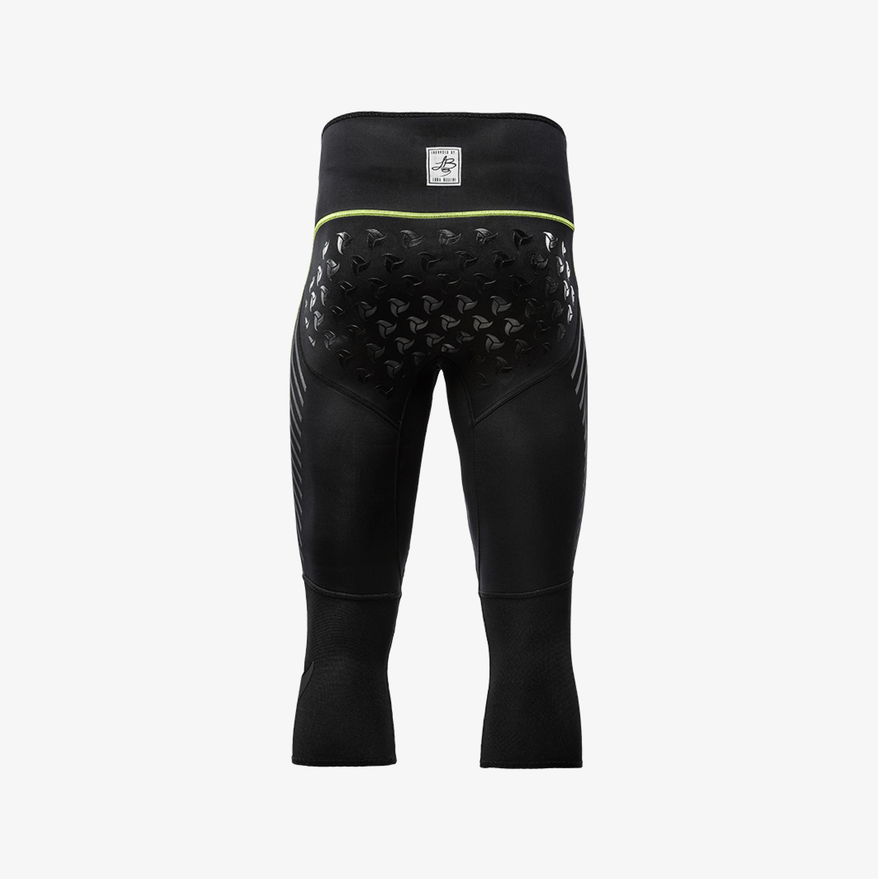 Pantalon 3/4 néoprène 2 mm canoë kayak adulte avec renforts nylon - Noir 2/5