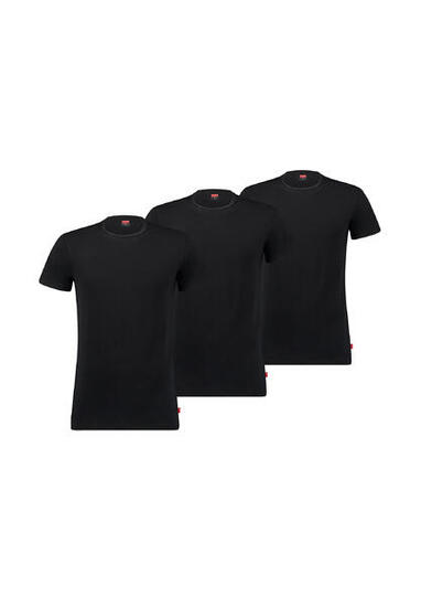 Levi’s Herren T-Shirt 3-er Pack Men Herren Unterhemd Rund-Ausschnitt
