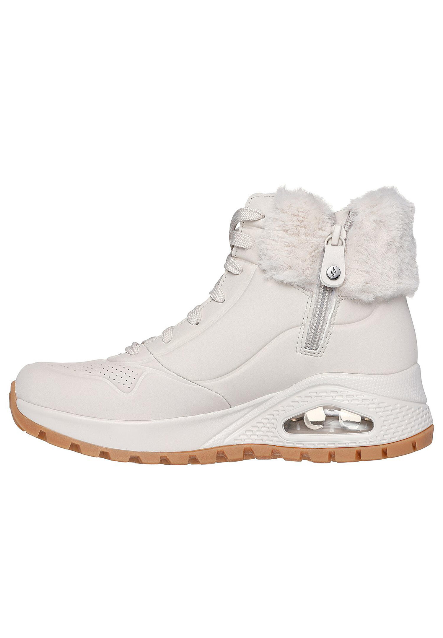 Skechers Damen UNO Fall Air Sneaker Winterstiefel 167274 OFWT weiss 5/7