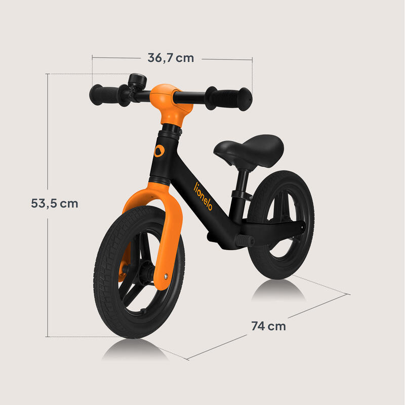 Odrážedlo Lionelo Toni Black orange