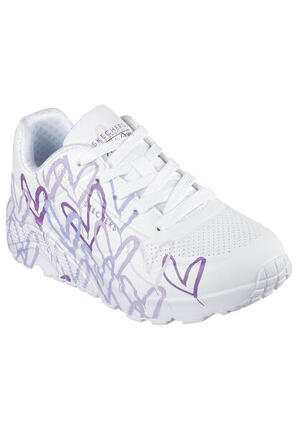 Baskets Skechers Modèle Uno Lite Couleur Blanc