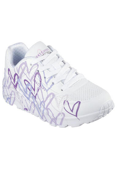 Baskets Skechers Modèle Uno Lite Couleur Blanc