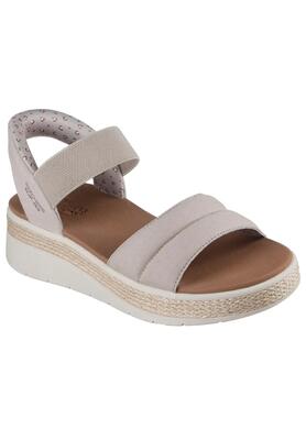 Platte sandalen dames skechers bruin