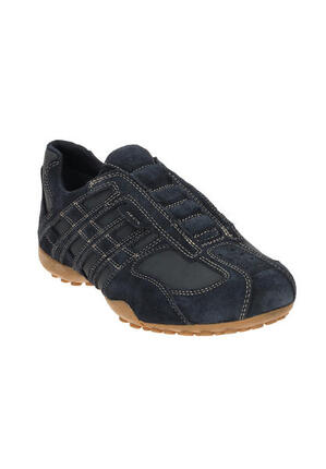Geox U Snake Original A Herren Leder Sneaker Slip-On U56MNB 022EK C4002 Blau