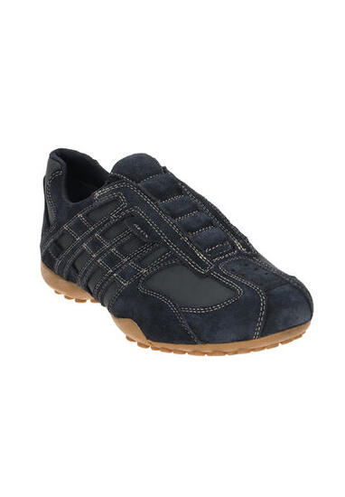 Geox U Snake Original A Herren Leder Sneaker Slip-On U56MNB 022EK C4002 Blau