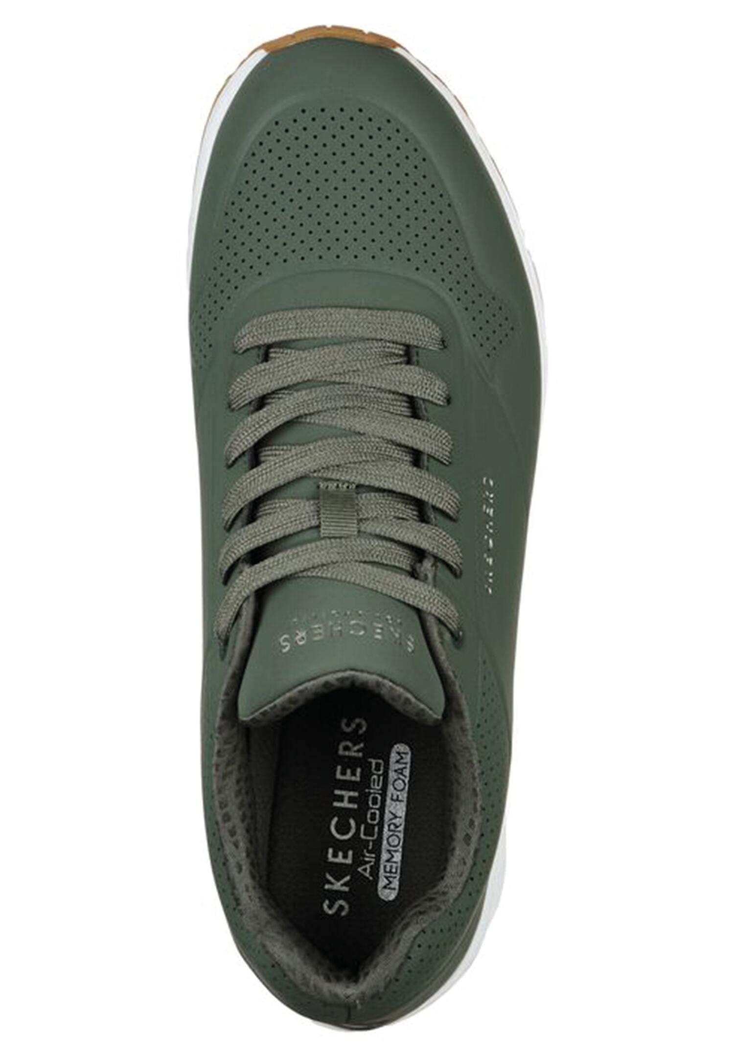 SKECHERS Uomo UNO STAND ON AIR Sneakers Verde oliva 4/6