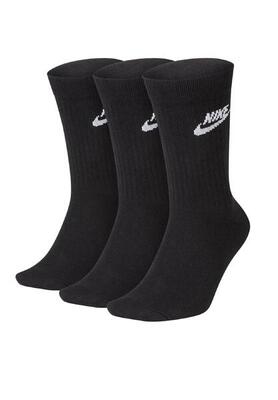 Unisex nike sportswear everyday essential crew zwarte sokken (x3)