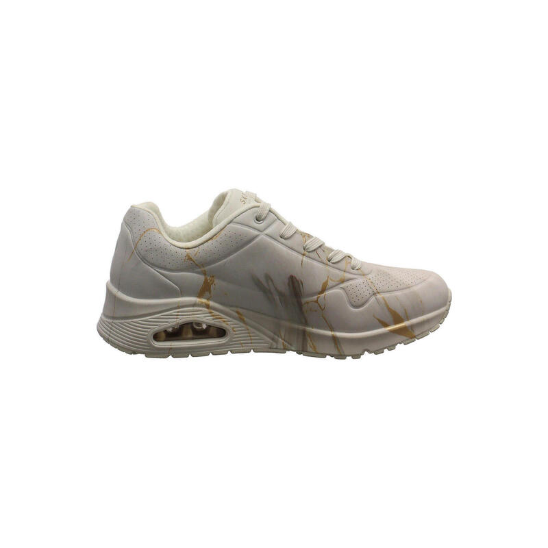 Pantofi sport femei Skechers Uno - Marbel Marvel, Alb