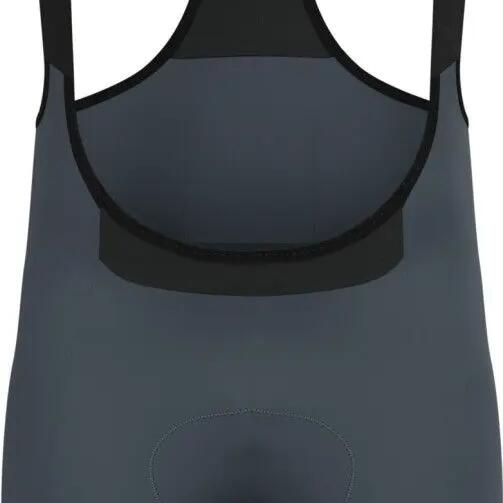 Odlo Zeroweight Grey Bib shorts with suspenders and cargo pockets