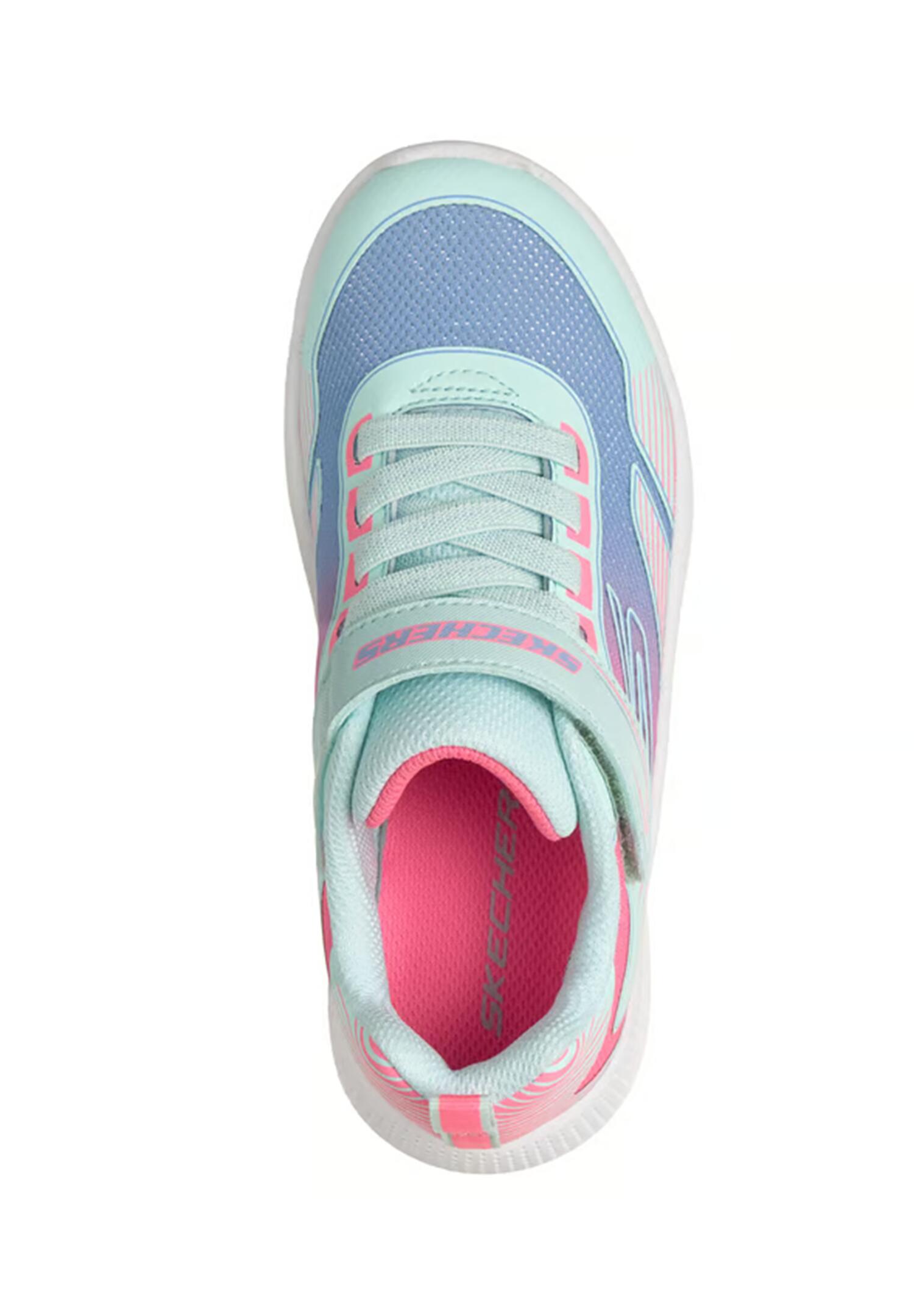 Skechers Kinder Microspec Advance-Oasis Point Unisex 303657L AQMT Aqua/Multi 3/7