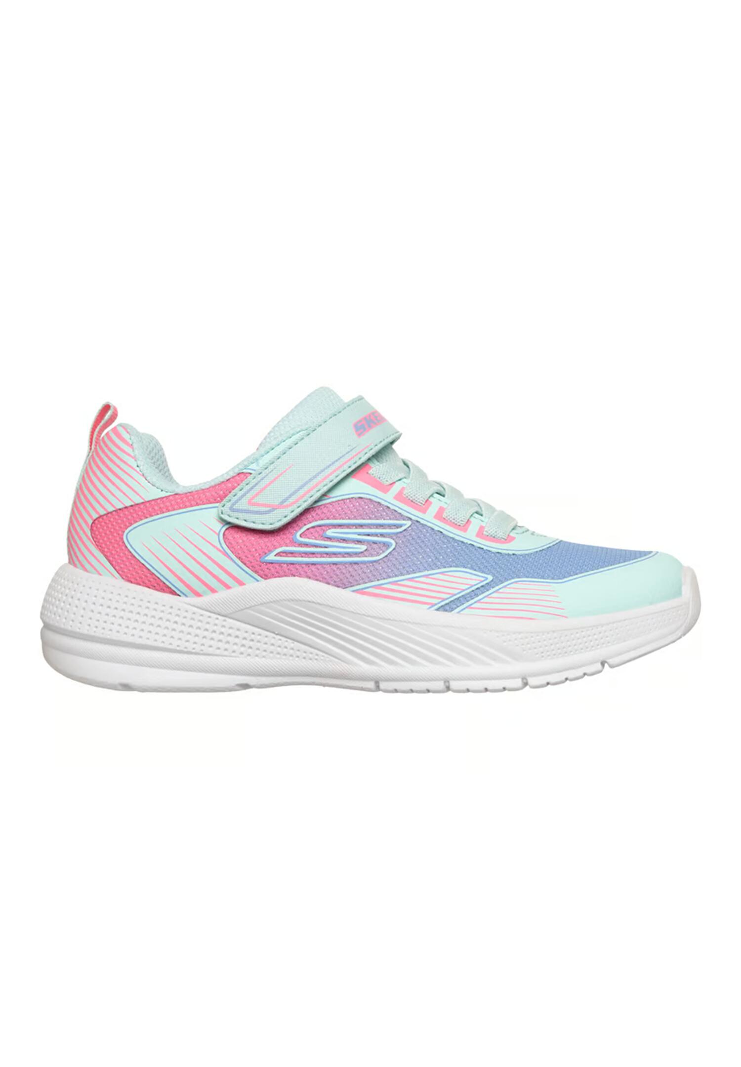 Skechers Kinder Microspec Advance-Oasis Point Unisex 303657L AQMT Aqua/Multi 2/7