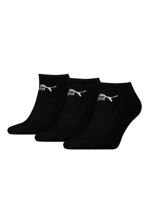 Puma Unisex Sneaker Socken im Retro Design knöchelhoch für Damen Herren 3er Pack