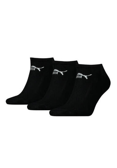 Puma Unisex Sneaker Socken im Retro Design knöchelhoch für Damen Herren 3er Pack