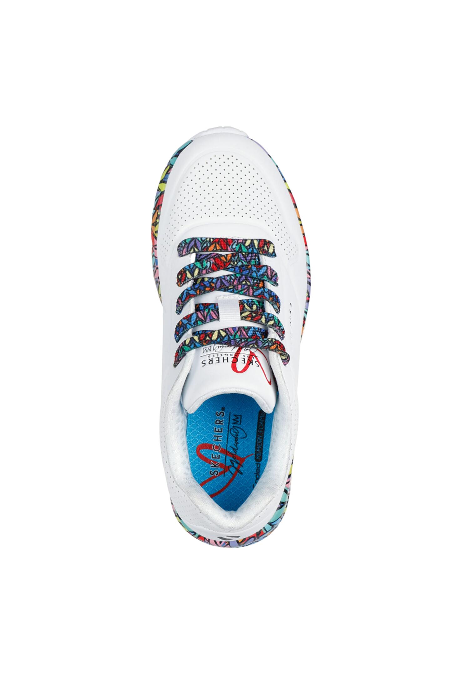 Chaussures pour femmes Skechers Uno lite Blanc 3/5