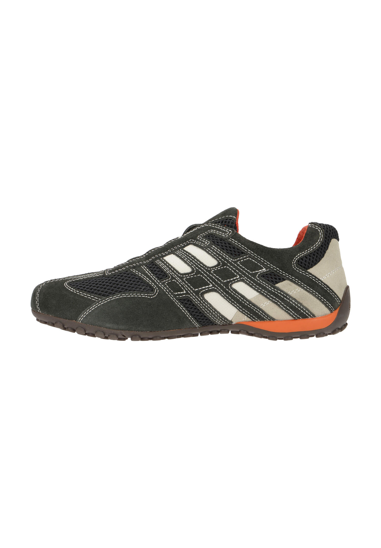 Geox U Snake L SCAM. + MESH Herren Sneaker U4207L  C1300 Dark Grey/Off White 2/5