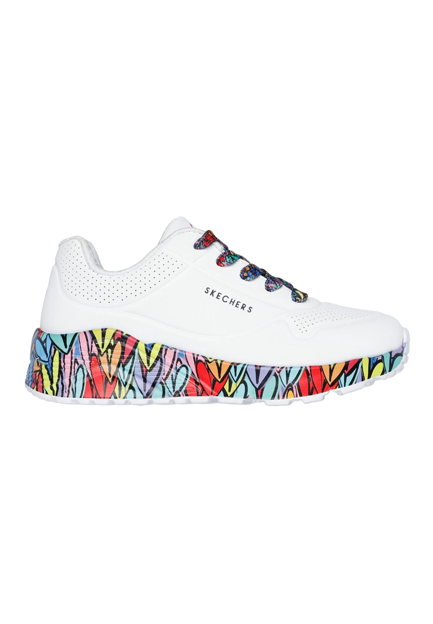 Chaussures pour femmes Skechers Uno lite Blanc 2/5