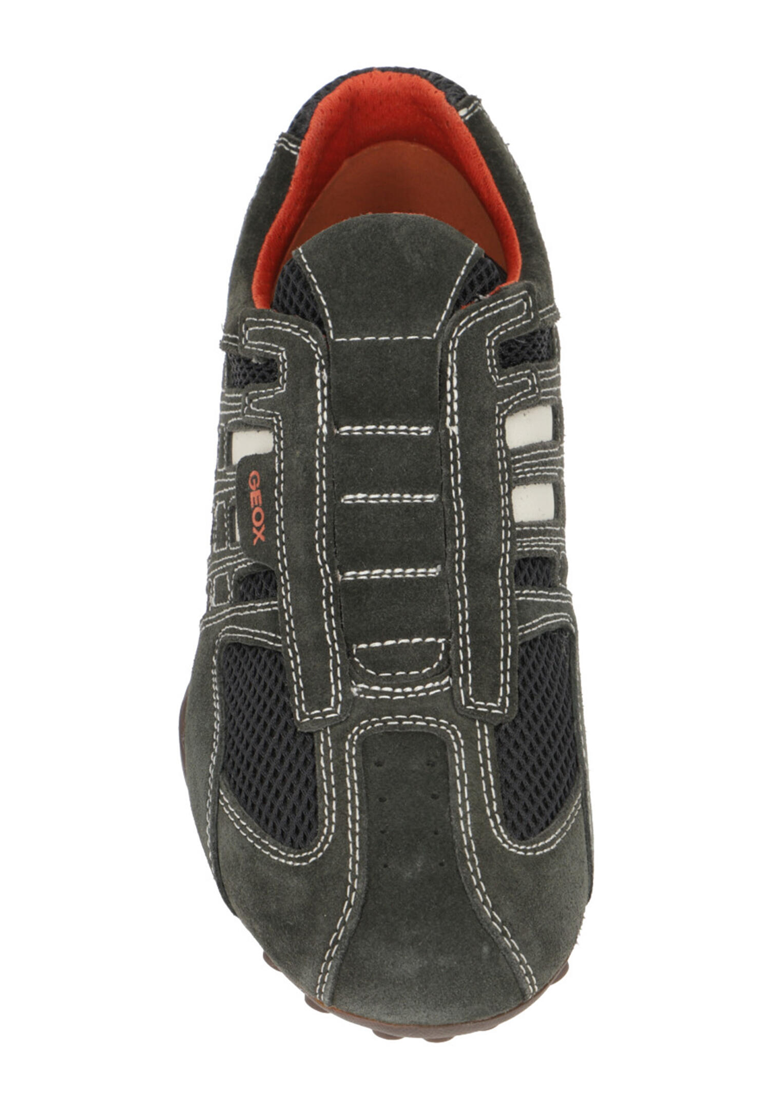 Geox U Snake L SCAM. + MESH Herren Sneaker U4207L  C1300 Dark Grey/Off White 4/5