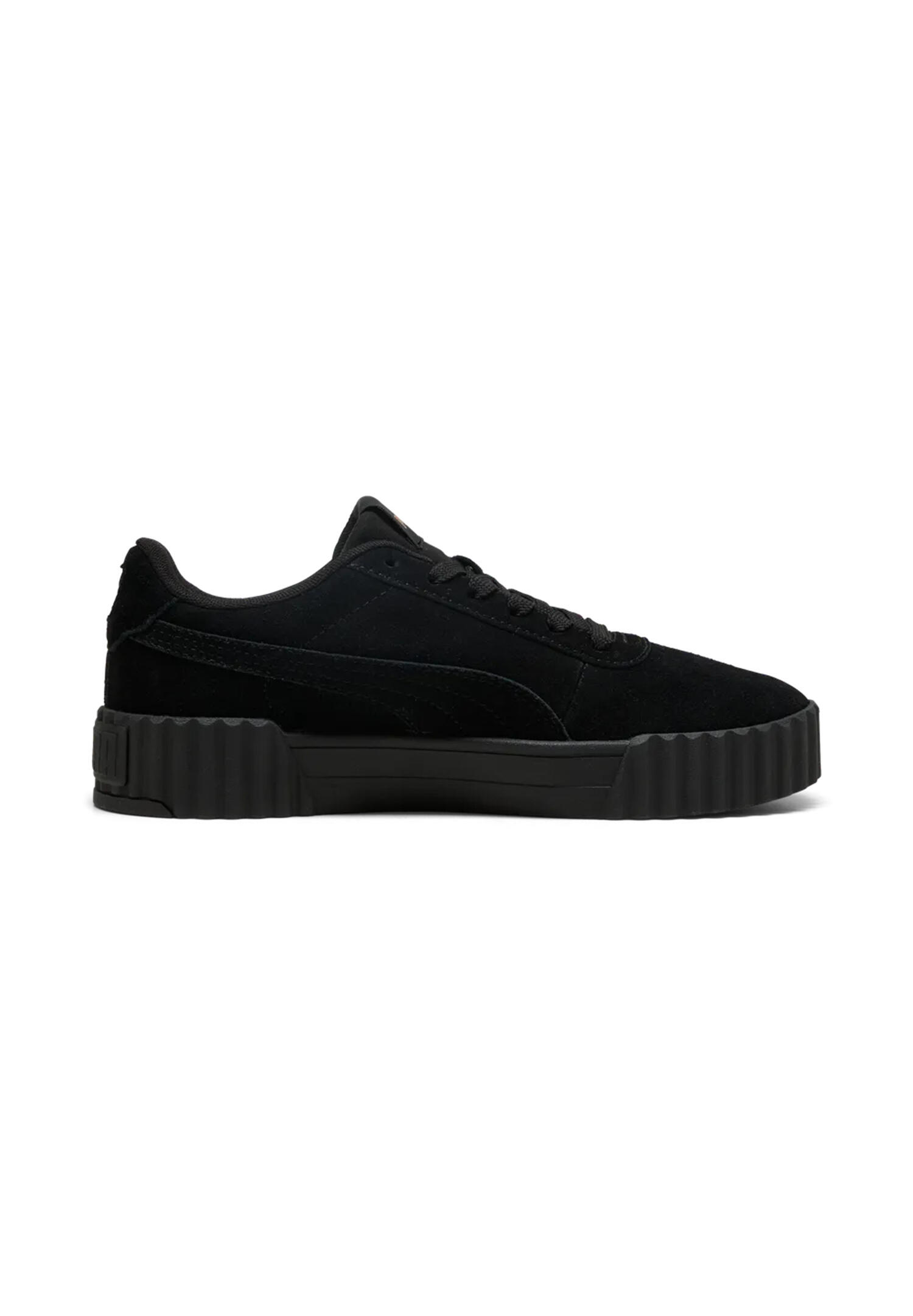Puma Carina 3.0 SD Damen Sneaker Leder Schuhe 400721 01 Black-Gold 4/7