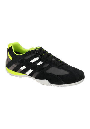 Geox UOMO SNAKE A - Herren Leder Sneaker U4507 A 022EK schwarz