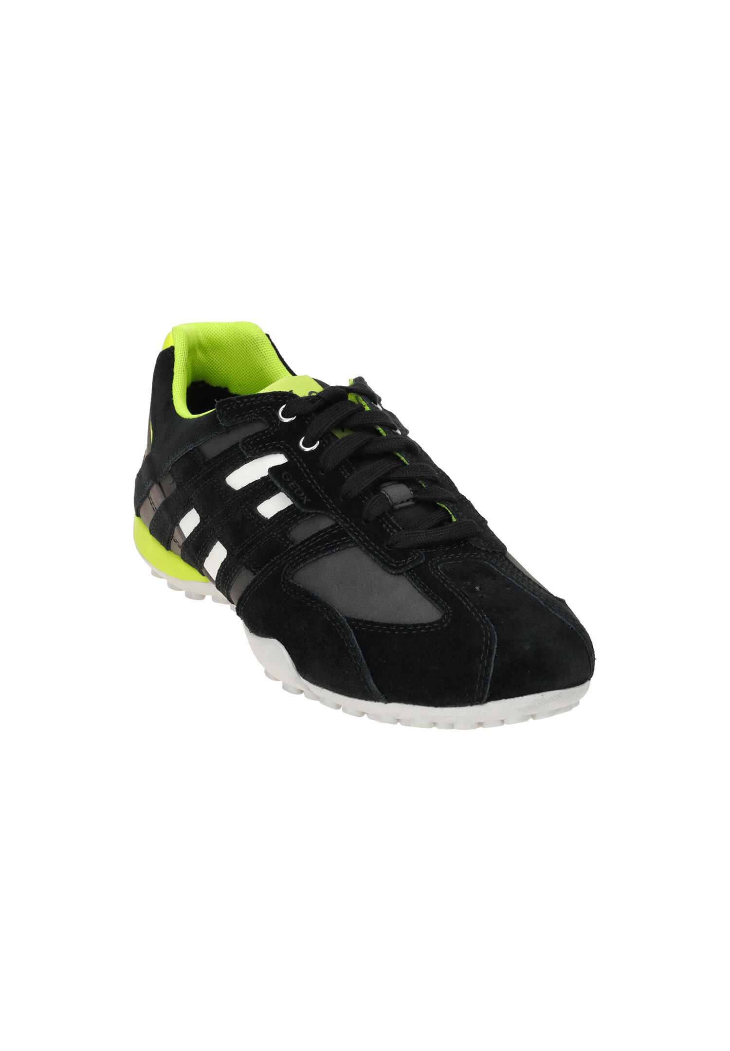 Geox UOMO SNAKE A -  Herren Leder Sneaker U4507 A 022EK schwarz 6/7
