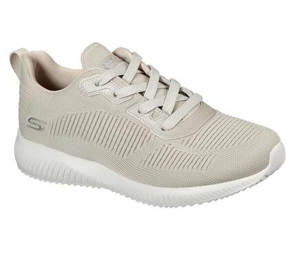 Zapatillas para Mujer Skechers Bobs squad tough talk Beige