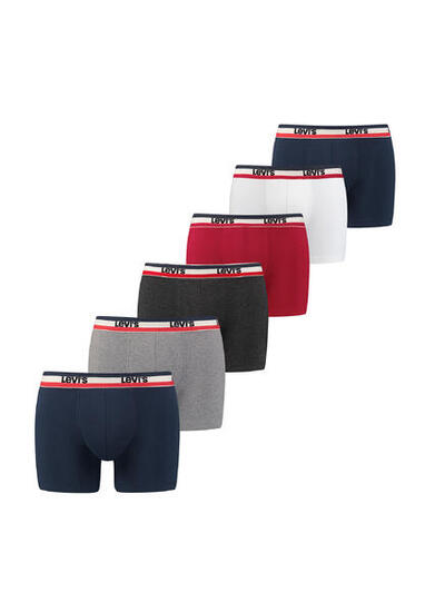 Boxer Hommes Pack de 6 Stretch-SPRTSWR LOGO BOXER BRIEF ORG CO 6P ECOM
