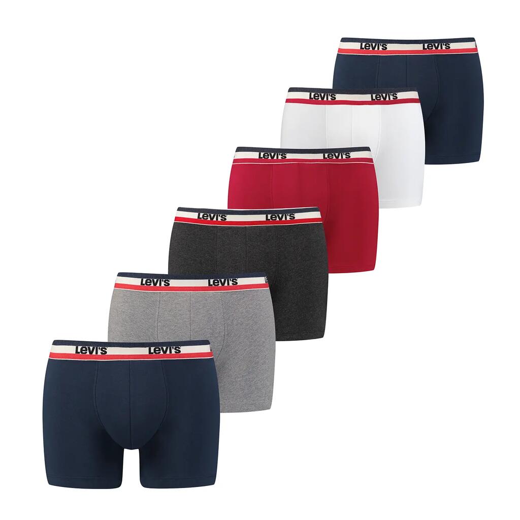 Boxer shorts Men Pack of 6 Stretch-SPRTSWR LOGO BOXER BRIEF ORG CO 6P ECOM