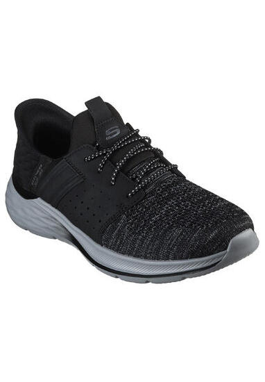Skechers Herren GARNER - Newick Sneakers Slip ins Vegan 210803 BLK schwarz