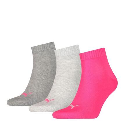Quarter Socken 3 Paar weich komfortabel Herren Damen Unisex - Soft Cotton