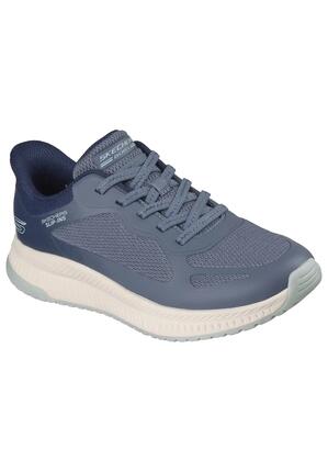 Skechers Damen BOBS Squad 4 Slip-ins Staple Look 117624 BLMT Blue Multi