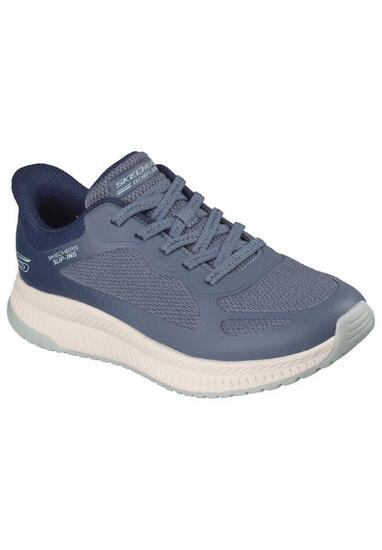 Skechers Damen BOBS Squad 4 Slip-ins Staple Look 117624 BLMT Blue Multi