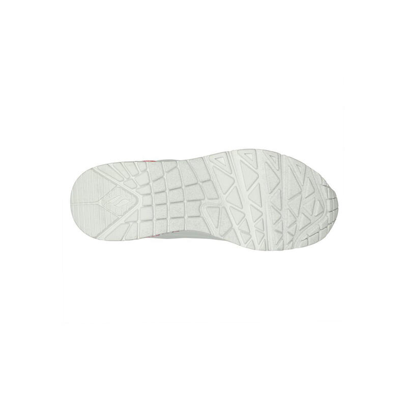 Pantofi Sport Skechers Model Uno - Loving Love Culoare Alb