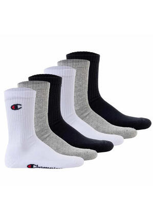 6 Paar Champion Crew Socken Gr. 35 - 46 Unisex Tennissocken U20005