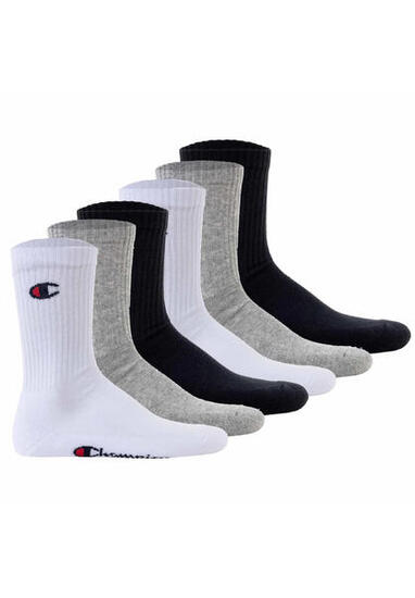 6 Paar Champion Crew Socken Gr. 35 - 46 Unisex Tennissocken U20005
