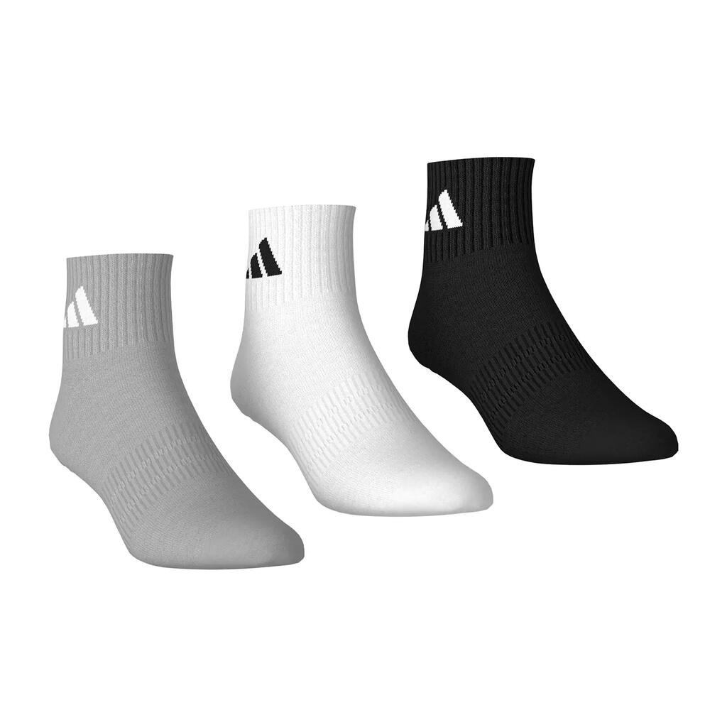 Socks Unisex Pack of 3-Cushioned Sportswear Ankle Socks
