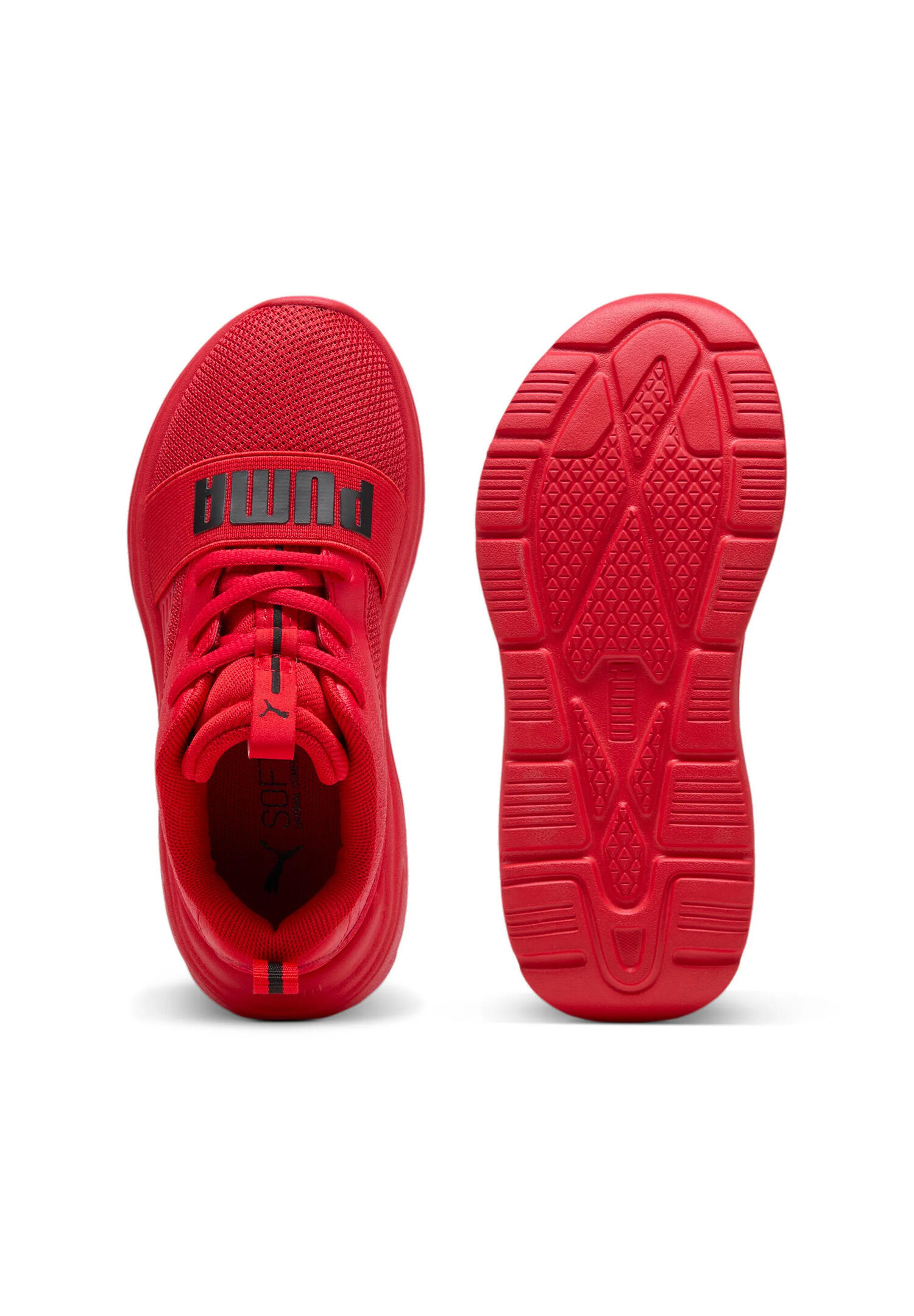 PUMA Soft Wired 2 PS Kinder Sneaker Schuhe Unisex 401506 03 Rot 3/7
