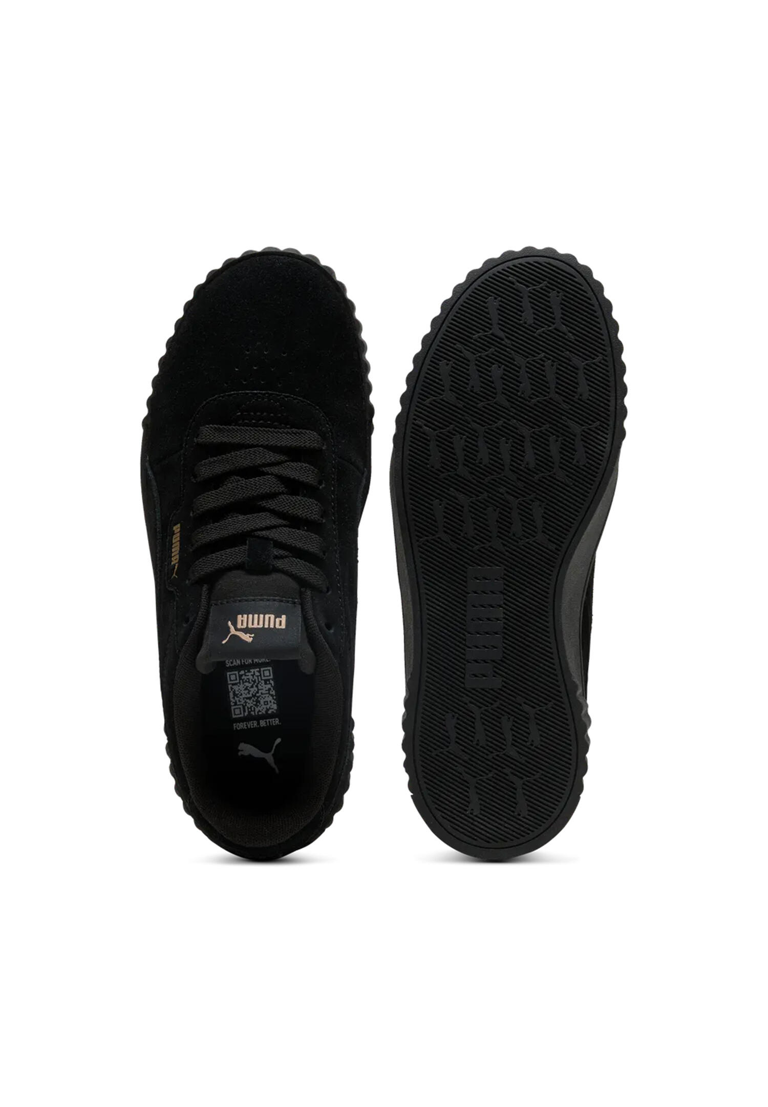 PUMA Carina 3.0 SD Black-Gold Sapatos desportivos Mulher Black (40072101) 3/7