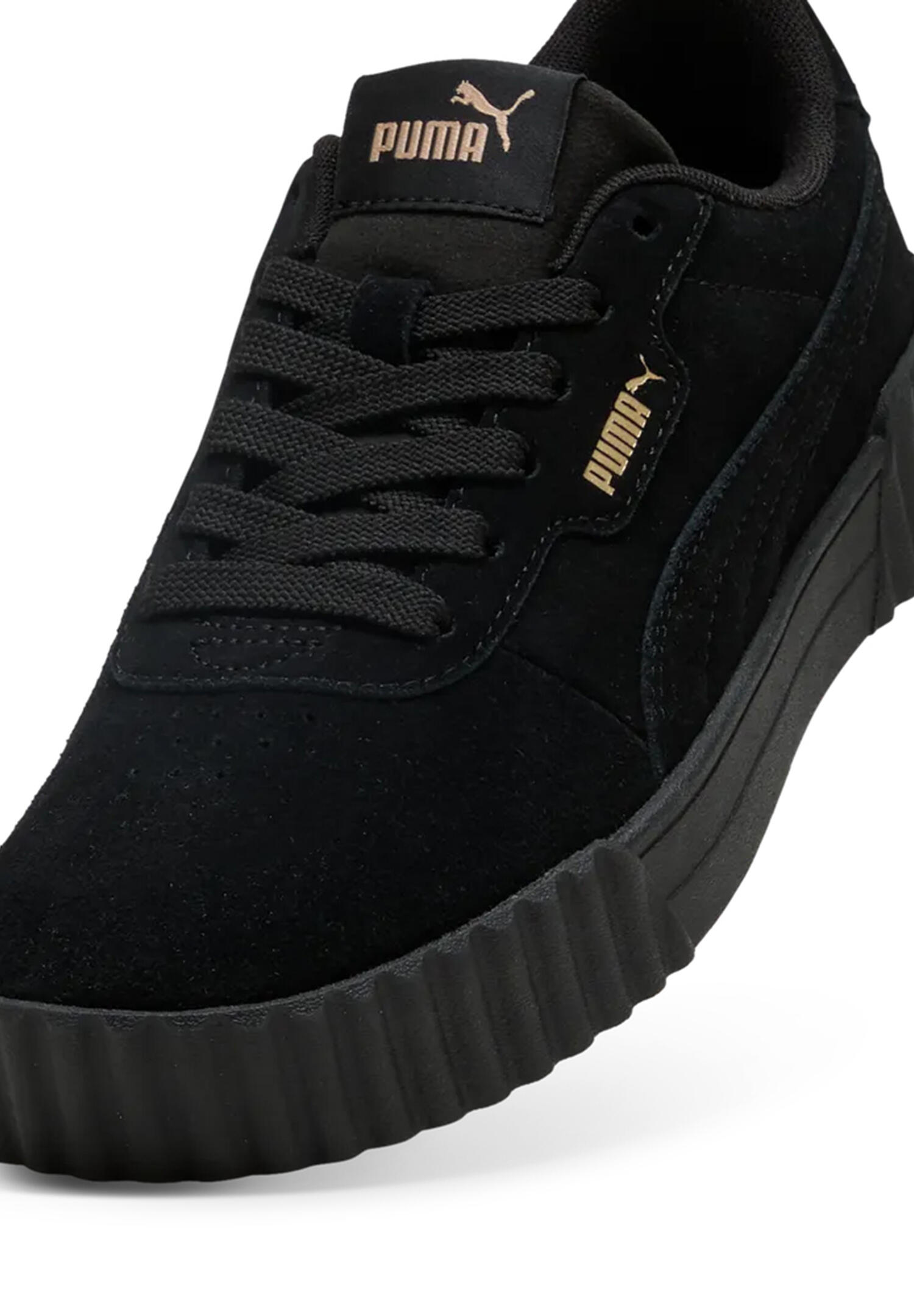 PUMA Carina 3.0 SD Black-Gold Sapatos desportivos Mulher Black (40072101) 5/7