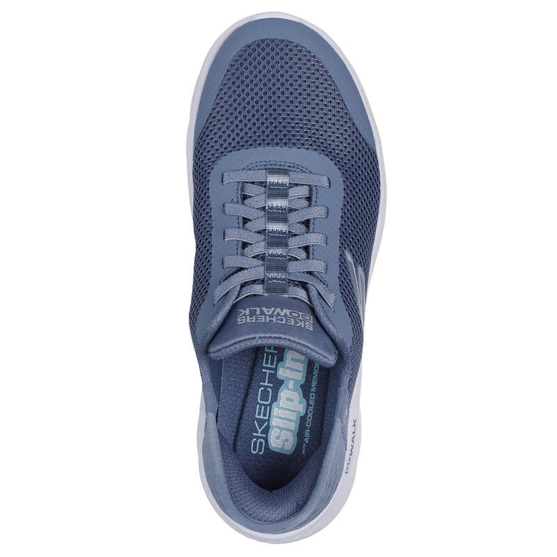 Pantofi Sport Skechers Model Go Walk Flex Grand Entry Culoare Albastru